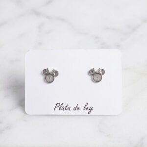 Pendientes Silueta "Minnie Mouse" con Lazo - Imagen 1