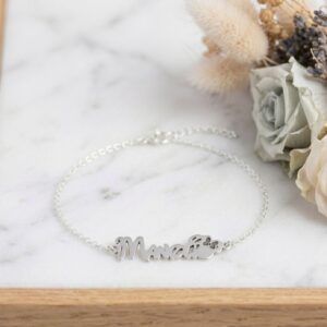 Pulsera con nombre personalizado y "Minnie Mouse". - Imagen 1